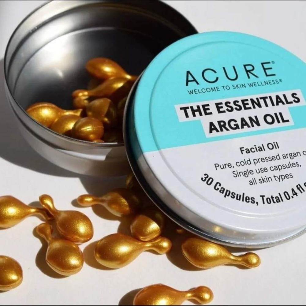 Acure The Essentials Argan Oil Facial Oil 30 Single Use Capsules 0.4 fl oz Tin